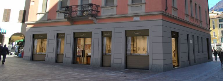 Lugano, Switzerland - June 1, 2019: Louis Vuitton Store In Lugano